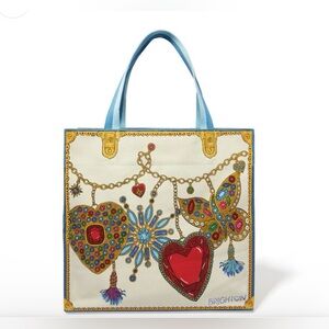 Brighton Glittering Love canvas tote bag. New with tags